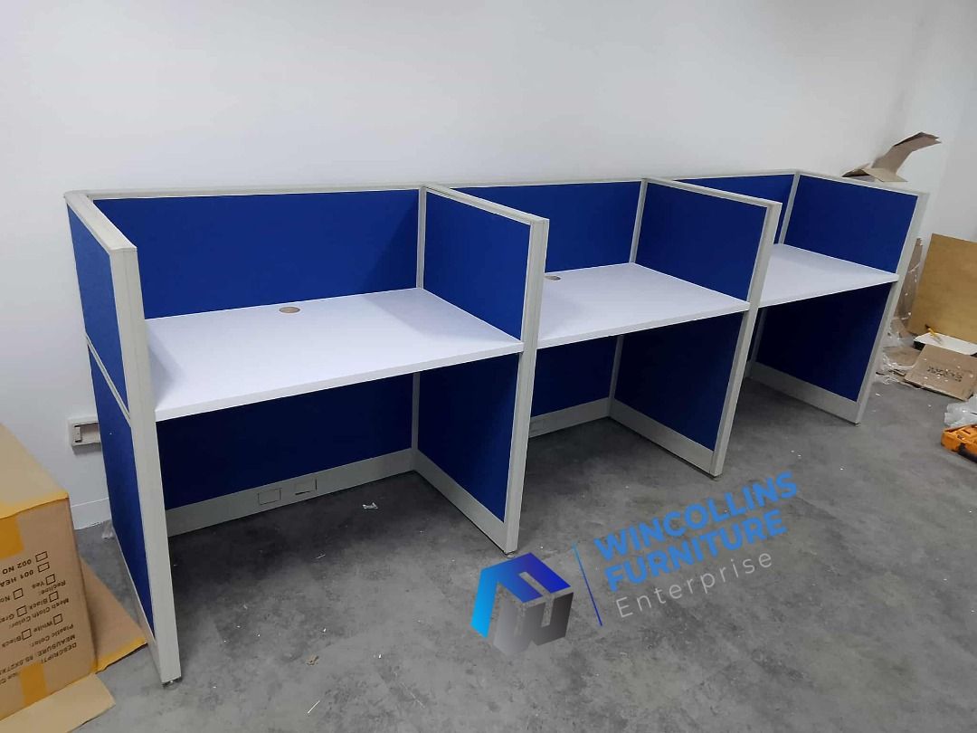 MODULAR WORKSTATION CUBICLE OFFICE PARTITION - MDOUALR TABLE PARTITION (Category: Office Furniture & Fixtures) located in Caloocan City. Submitted by wincollins34516 (Listing ID 1463132075, Image 3). Description: MODULAR WORKSTATION CUBICLES OFFICE PARTITION 📩 For inquiries and a FREE quotation, message us today! Ms. Mia 📱 09772709168 📘 Wincollins Furniture Enterprise Direct Suppliers We offer: ✔️ Customized Reception Table ✔️ Gang Chairs ✔️ L