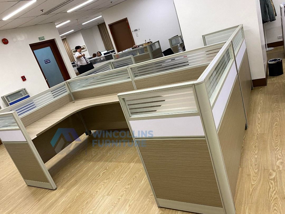 MODULAR WORKSTATION CUBICLE OFFICE PARTITION - MDOUALR TABLE PARTITION (Category: Office Furniture & Fixtures) located in Caloocan City. Submitted by wincollins34516 (Listing ID 1463132075, Image 2). Description: MODULAR WORKSTATION CUBICLES OFFICE PARTITION 📩 For inquiries and a FREE quotation, message us today! Ms. Mia 📱 09772709168 📘 Wincollins Furniture Enterprise Direct Suppliers We offer: ✔️ Customized Reception Table ✔️ Gang Chairs ✔️ L