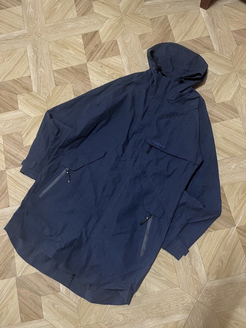 Mont bell hooded rain coat (Category: Coats, Jackets and Outerwear) located in Cavite. Submitted by sacmaestro444 (Listing ID 1463162583, Image 1). Description: XL on tag excellent condition No flaws .