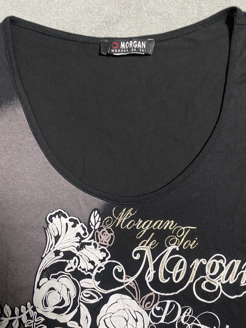 Morgan De Toi Tops (Category: Blouses) located in Iloilo. Submitted by anything_goesph (Listing ID 1463257432, Image 2). Description: 14 inch pit to pit 24.5 inch lenght 5.5 inch sleeve 14 inch shoulder 9.5/10 see photos for details.