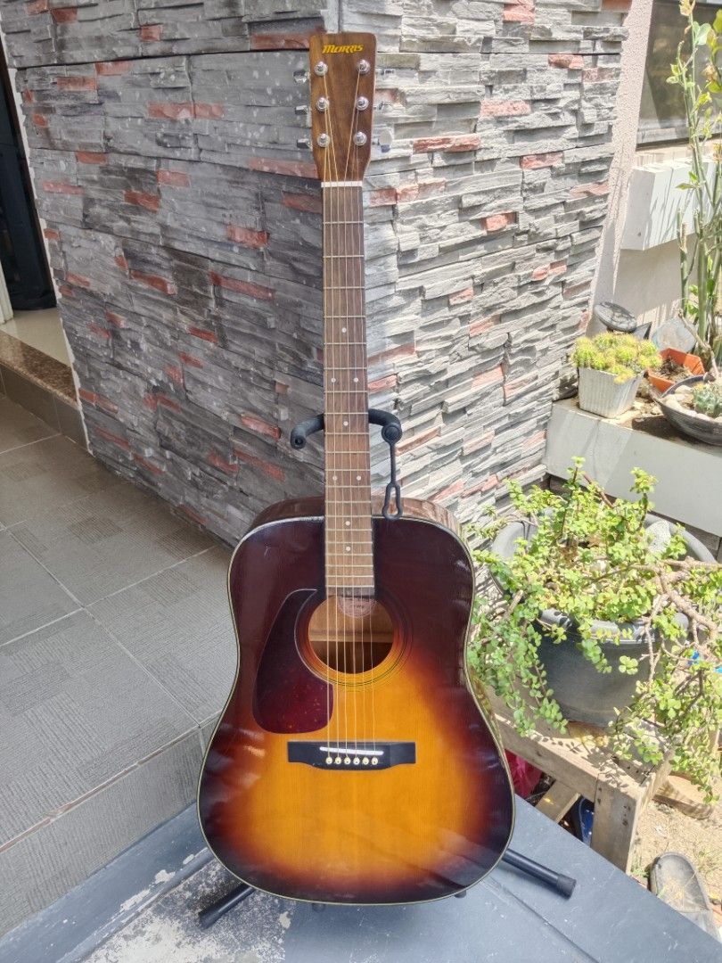 Morris MD307 LHTS (Category: Musical Instruments) located in Davao. Submitted by marcomorz (Listing ID 1463158557, Image 1). Description: Morris MD307 LHTS Dreadnought size In good Condition makinis great sound quality.