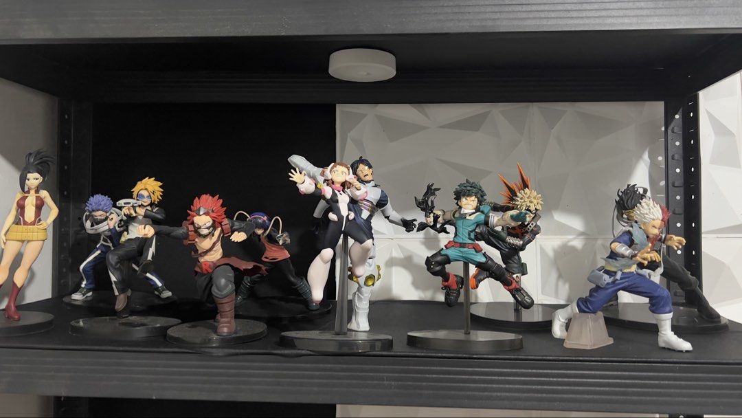 My hero academia shrine (Category: Figurines & Statues) located in Angeles City. Submitted by vinc3.pl (Listing ID 1463254291, Image 1). Description: For sale my hero academia shrine (The package includes) The amazing heroes plus deku BIB The amazing heroes plus todoroki BIB The amazing heroes bakugo BIB The amazing heroes uraraka BIB The amazing heroes aizawa BIB The amazing heroes kaminari BIB The amazing heroes kirishima BIB The amazing heroes