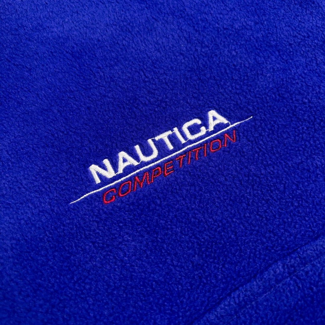 Nautica | Quarter Zip Sweater. (Category: Coats, Jackets and Outerwear) located in Manila. Submitted by bypiecesandstories (Listing ID 1463227989, Image 3). Description: Nautica | Quarter Zip Sweater. 799 PHP 🧡 Perfect Condition Can Fit — Medium to X Large Dimensions — W 24.5" L 29" A classic Nautica quarter zip in blue and red. Simple, sporty, and easy to wear when you want a casual look with a little more character. • REMINDERS • — Read the Ru