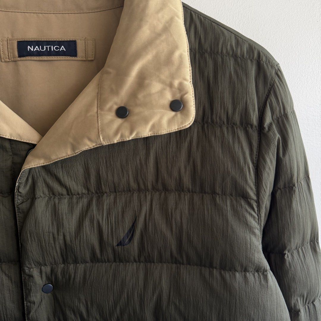Nautica Reversible Padded Jacket (Category: Coats, Jackets and Outerwear) located in San Fernando. Submitted by jorjorr (Listing ID 1463196934, Image 2). Description: Nautica Reversible Padded Jacket Medium on tag 22 width 27 length Excellent condition No issue P1,799.