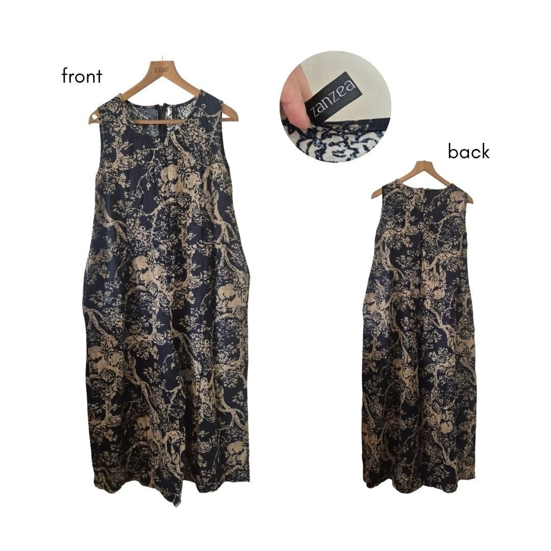 Navy Blue Printed Jumpsuit (Category: Jumpsuits) located in Quezon City. Submitted by purpleberry.98 (Listing ID 1463214517, Image 1). Description: .