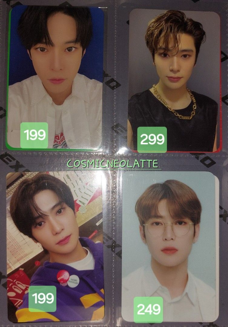 NCT 127 (JAEHYUN / JUNGWOO) PHOTOCARD (Category: K-Wave Merchandise) located in Daet. Submitted by CosmicNeoLatte (Listing ID 1320454925, Image 1). Description: Selling NCT Photocard (PC) collections. ***NCT Photocard*** 🍑JAEHYUN 🐶JUNGWOO 🤑 Please refer to photos for options and pricing. **Item(s) available unless marked "✨️SOLD"** ✔️ Clean, good condition, kept in PC binder Note: Distorts on the photo are due to lights and clear plastic cover