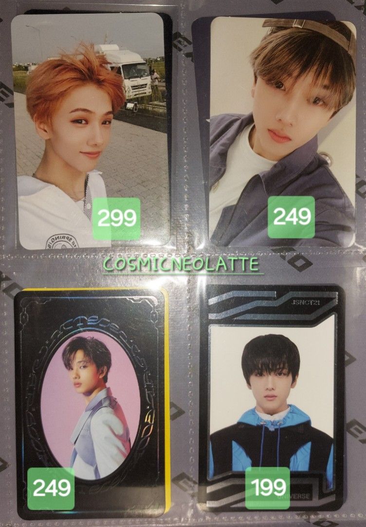 NCT DREAM JISUNG PHOTOCARD (Category: K-Wave Merchandise) located in Daet. Submitted by CosmicNeoLatte (Listing ID 1320449955, Image 1). Description: Selling NCT Photocard (PC) collections. ***NCT JISUNG Photocard*** 🤑 Please refer to photos for options and pricing. **Item(s) available unless marked "✨️SOLD"** ✔️ Clean, good condition, kept in PC binder Note: Distorts on the photo are due to lights and clear plastic cover from the PC binder 𓄳 O