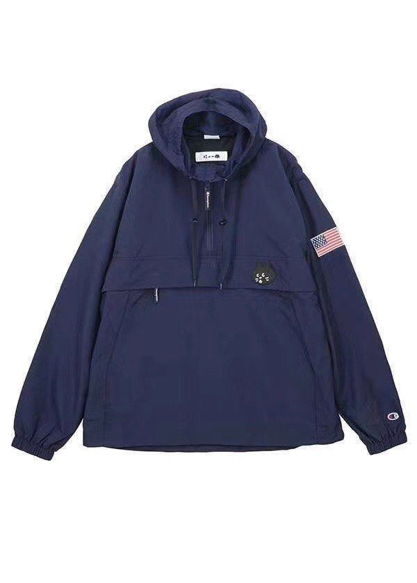 ne.net x Champion Anorak Nya Jacket (Category: Coats, Jackets and Outerwear) located in Dasmarinas. Submitted by bandananowheree (Listing ID 1463294772, Image 2). Description: Sz Medium Measurements; Length 69cm, Chest 112cm, Shoulder 50cm, Sleeve Length 61cm.