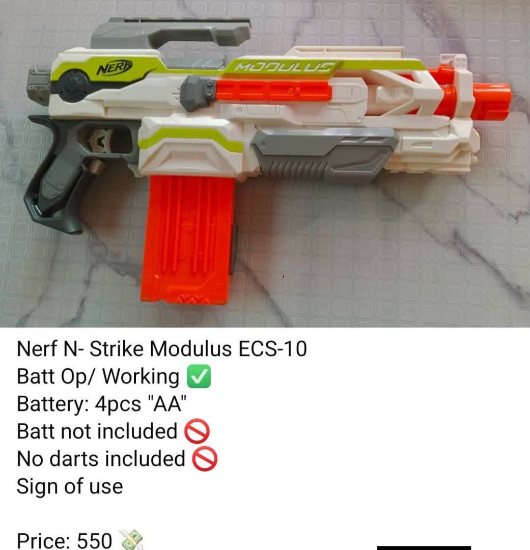 Nerf (Category: Toys & Collectibles) located in Manila. Submitted by rorolittletoes (Listing ID 1463205424, Image 3). Description: Price indicate each photos 📍 Novaliches QC weship nationwide via SPX.