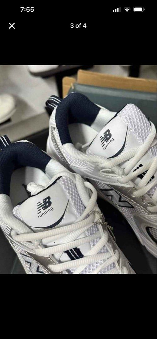 New balance 530 (Category: Shoe inserts) located in Las Pinas. Submitted by tiffanypaguirigan (Listing ID 1463242283, Image 3). Description: ‼️ For Sale ‼️ Original Brand New Shoes From korea soul Brand: New Balance 530 Colorway: Silver Blue Size: 36 and 37 RFS: Wrong size.