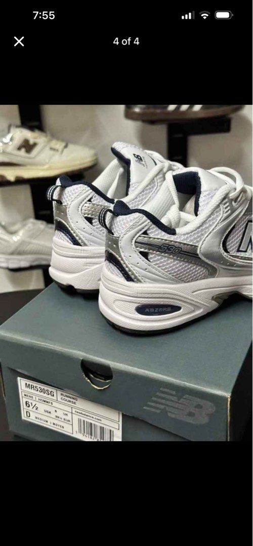 New balance 530 (Category: Shoe inserts) located in Las Pinas. Submitted by tiffanypaguirigan (Listing ID 1463242283, Image 2). Description: ‼️ For Sale ‼️ Original Brand New Shoes From korea soul Brand: New Balance 530 Colorway: Silver Blue Size: 36 and 37 RFS: Wrong size.