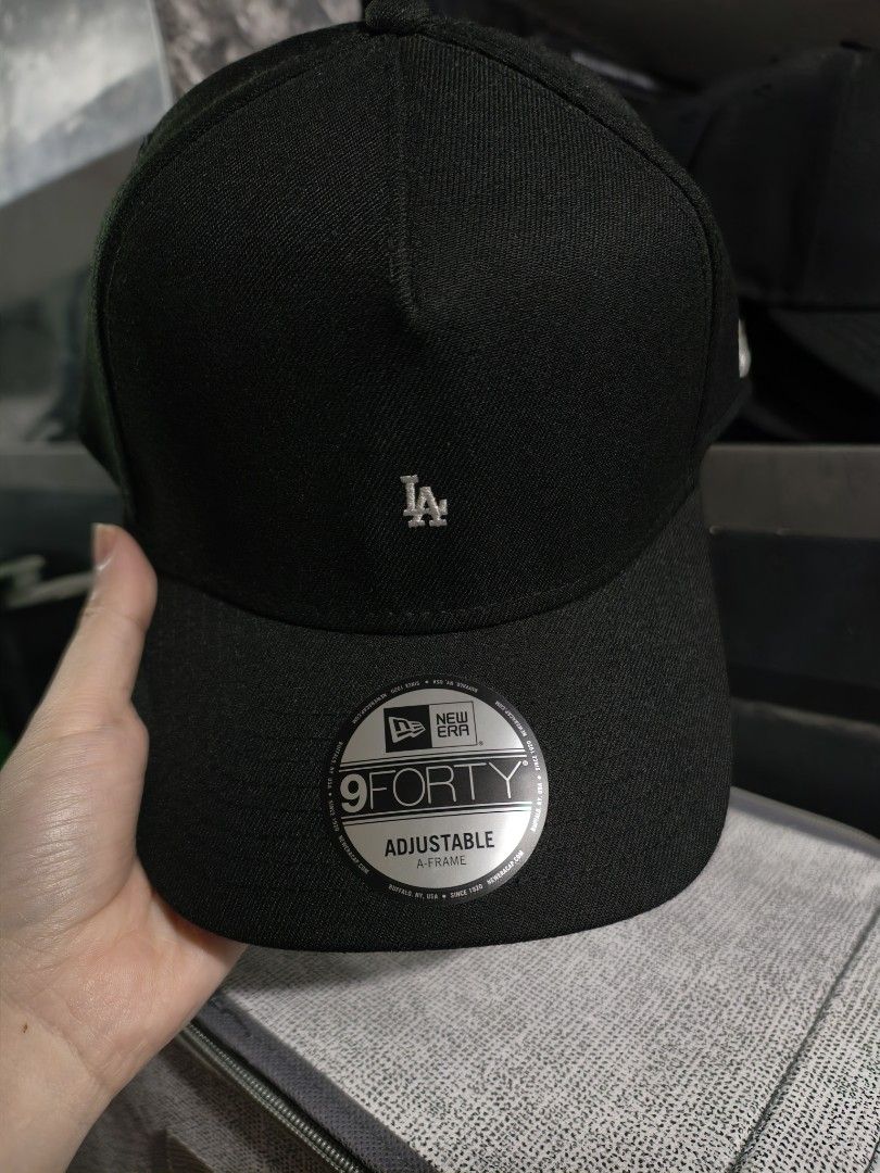 New Era 9FORTY LA Mirco logo A frame (Category: Caps & Hats) located in Bulacan. Submitted by casperchiu2798 (Listing ID 1463283494, Image 1). Description: New Era 9forty Aframe LA Micro logo - liked new condition - no issue - 100% Polyester - check pics for details RFS: sobrang dami ng black/white NE caps lalamove/LBC/J&T SJDM Bulacan.