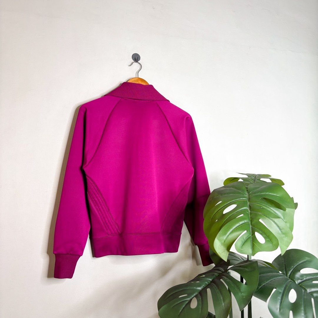 Nike | Track Jacket. (Category: Coats, Jackets and Outerwear) located in Manila. Submitted by bypiecesandstories (Listing ID 1463229235, Image 2). Description: Nike | Track Jacket. 899 PHP 🧡 Perfect Condition Can Fit — X Small to Medium Dimensions — W 20.5" L 23.5" A standout Nike track jacket in a vibrant purple and orange combination. An easy way to bring a pop of color to your everyday look. • REMINDERS • — Read the Rules & Guidelines under F