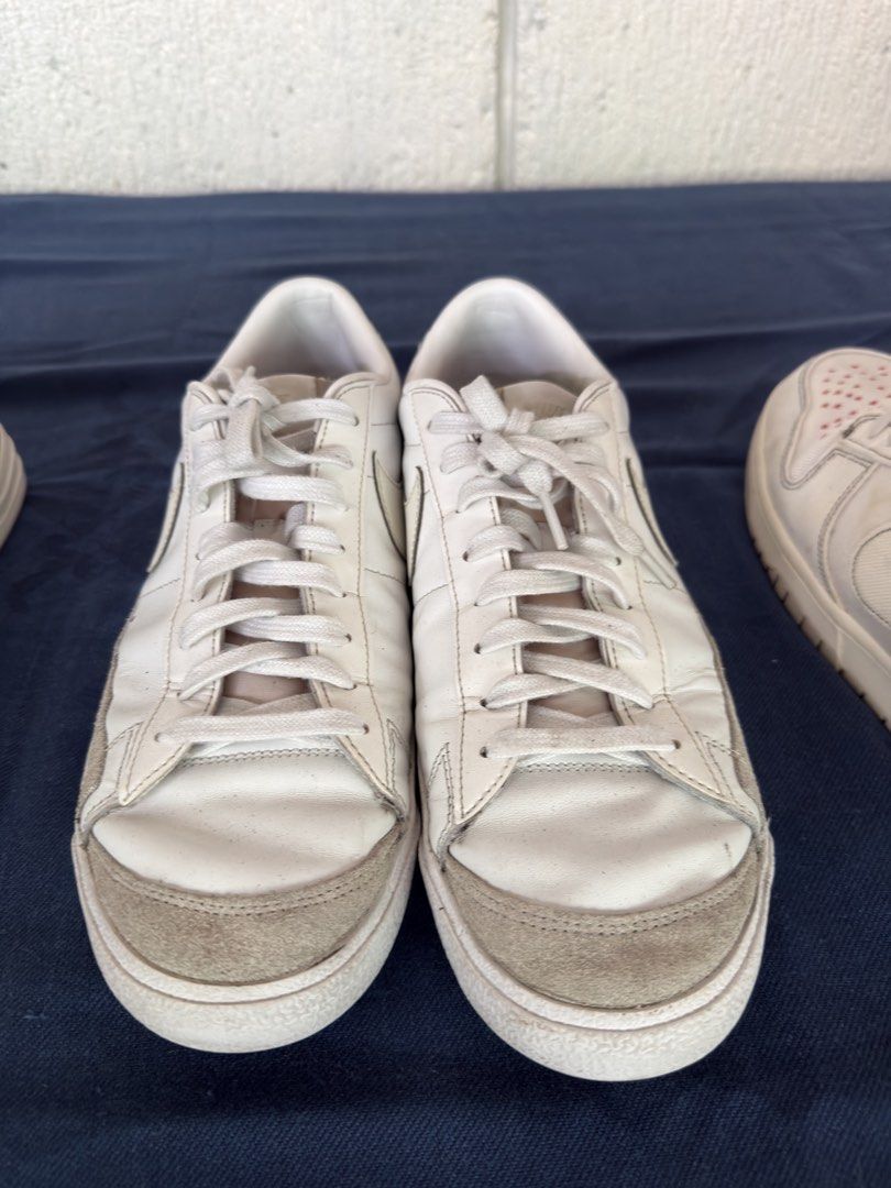 Nike Blazer Low White Suede Sneakers (Category: Casual Shoes) located in Manila. Submitted by scnefllyd (Listing ID 1463237548, Image 1). Description: - Classic white Nike Blazer Lows - Features a suede toe cap - White laces - Ideal for everyday wear - Minor scuffs on toe area.