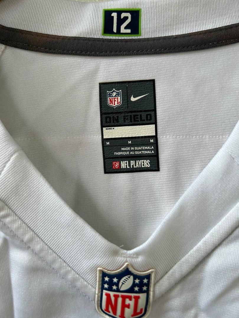 Nike Seattle Seahawks football jersey (Category: Shirts) located in Caloocan City. Submitted by j3ngsanity (Listing ID 1463267607, Image 3). Description: 20x25.5 bleach.