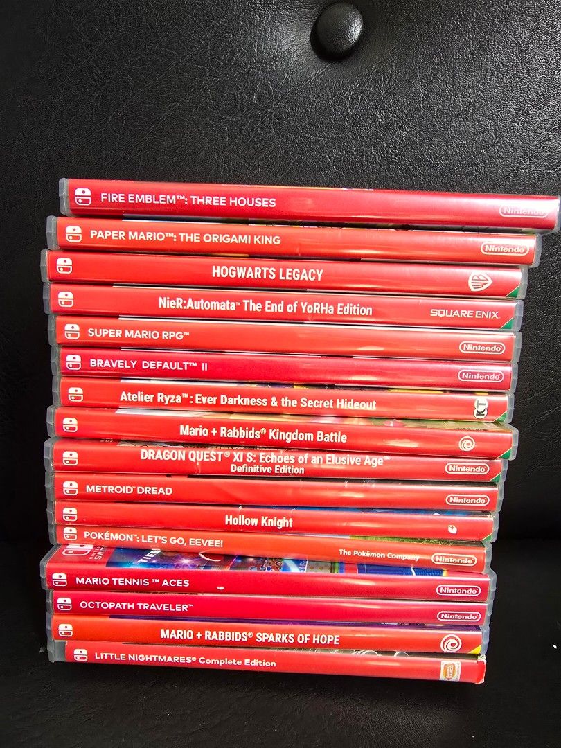 Nintendo Switch Games FOR SALE (Category: Nintendo) located in Taguig. Submitted by coolmoon_6903c8 (Listing ID 1463140726, Image 1). Description: Hello selling my pre owned NINTENDO SWITCH GAMES all in good condition Paper mario origami king - sold Hogwarts legacy - sold Fire emblem - sold Nier automata yorha edition - 1400 Super mario rpg - 1500 Bravely default II - 1200 Atelier ryza darkness and secret hideout - 1200 Mario rabbids kingdom batt