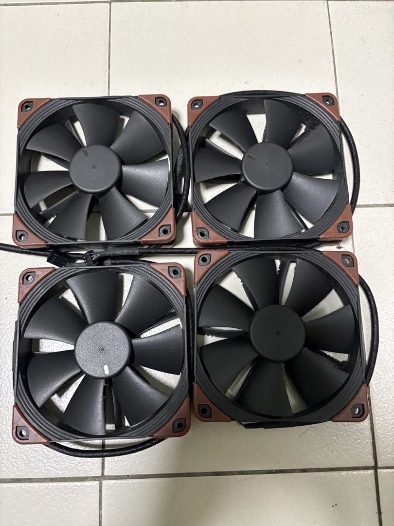 Noctua fans case desktop pc pwm nf (Category: Computer Parts) located in Singapore. Submitted by lime.light (Listing ID 1463272712, Image 1). Description: Selling away my used case fans from noctua - price for each 4x noctua nf-f12 pwm 2000rpm - $15 each 2x noctua nf-f12 pwm 1500rpm - $12 each 2x noctua nf-p12 pwm 1300rpm - $10 each Fully working.