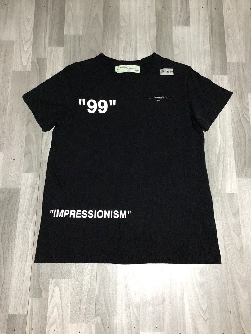 Off white black tshirt (Category: Formal Shirts) located in Davao. Submitted by ljay.thriftedfinds (Listing ID 1463311862, Image 1). Description: .
