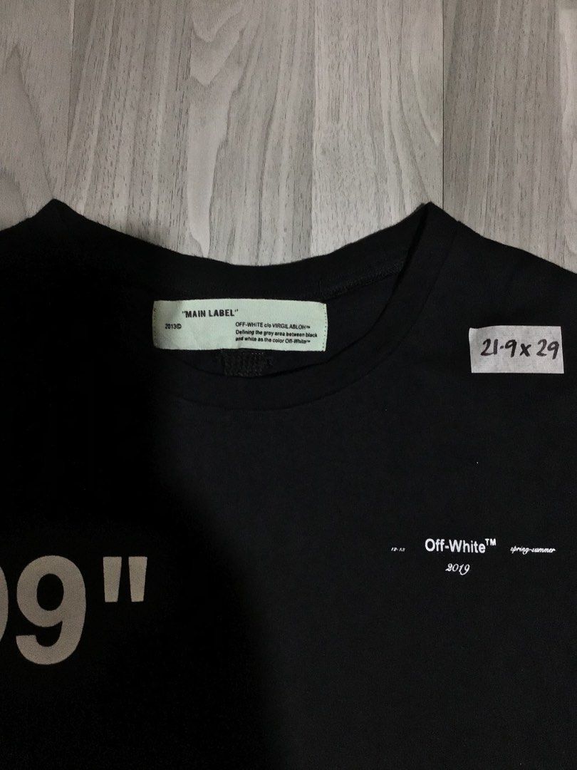 Off white black tshirt (Category: Formal Shirts) located in Davao. Submitted by ljay.thriftedfinds (Listing ID 1463311862, Image 3). Description: .