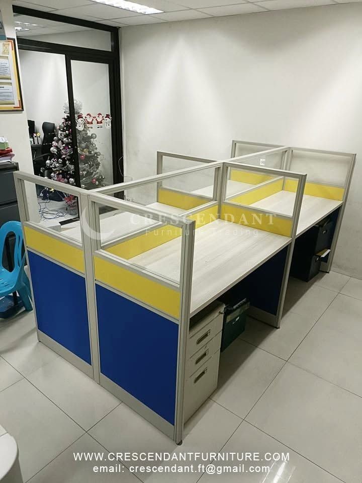 Office Cubicle Workstation with Glass (Category: Office Furniture & Fixtures) located in Pasig City. Submitted by ynacftsal84263 (Listing ID 1463178126, Image 1). Description: GOOD QUALITY, BRAND NEW AND OFFERS BEST PRICE!!! FREE QUOTATION! FREE SITE VISIT & FREE ESTIMATE within Metro Manila or you can send us your measurement Price is For Posting Purposes Only Our Products: •Modular Office Partition •Office Cubicle / Workstation •Office Tables •