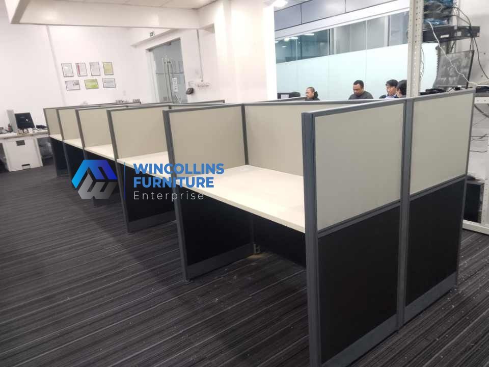 OFFICE WORKSTATION CUBICLE PARTITION - MODULAR TABLE PARTITION (Category: Office Furniture & Fixtures) located in Caloocan City. Submitted by wincollins34516 (Listing ID 1463135443, Image 2). Description: MODULAR WORKSTATION CUBICLES OFFICE PARTITION 📩 For inquiries and a FREE quotation, message us today! Ms. Mia 📱 09772709168 📘 Wincollins Furniture Enterprise Direct Suppliers We offer: ✔️ Customized Reception Table ✔️ Gang Chairs ✔️ L-Shape E