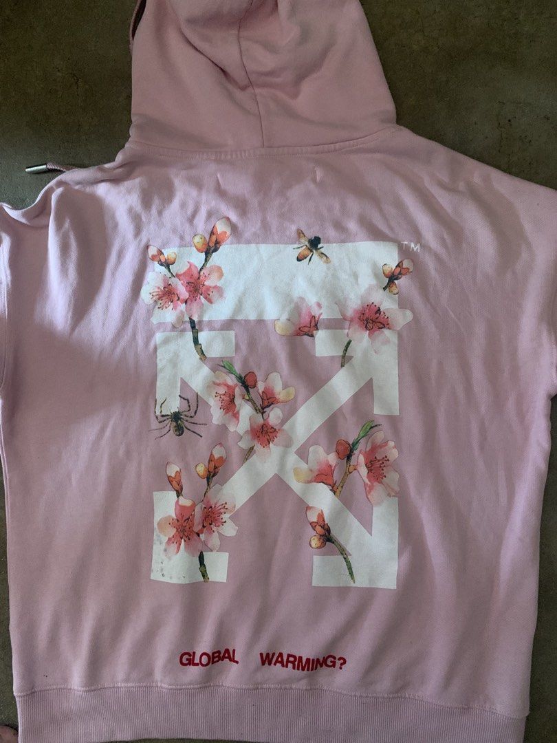 Off-White™ “Global Warming?” Cherry Blossom Hoodie (Category: Luxury Apparel) located in Manila. Submitted by ecnalthrifts (Listing ID 1463152985, Image 2). Description: AUTHENTIC OFF WHITE ALREADY LEGIT CHECKED DM FOR MORE INFO!!!.