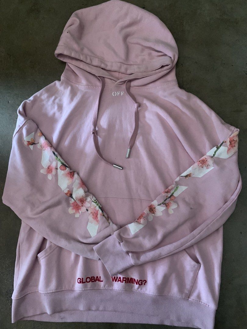 Off-White™ “Global Warming?” Cherry Blossom Hoodie (Category: Luxury Apparel) located in Manila. Submitted by ecnalthrifts (Listing ID 1463152985, Image 1). Description: AUTHENTIC OFF WHITE ALREADY LEGIT CHECKED DM FOR MORE INFO!!!.