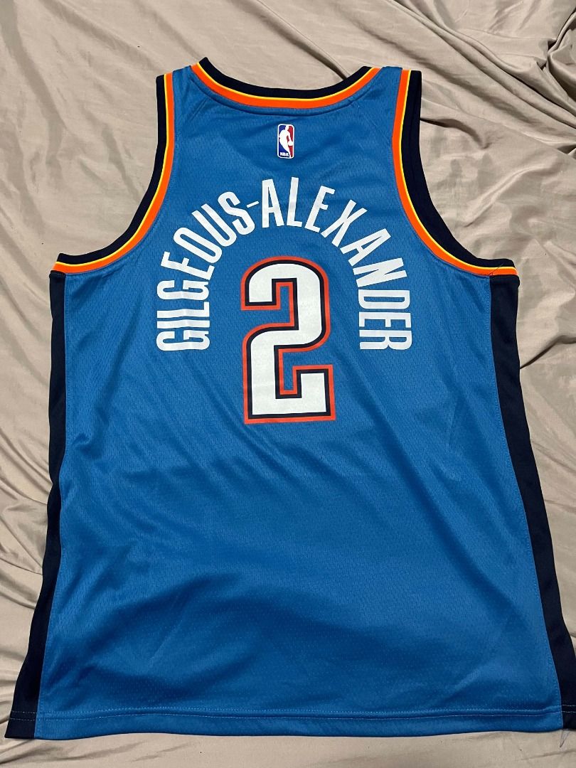 OKC Thunder Jersey (Category: Activewear) located in Mendez-Nunez. Submitted by franz321vi79284 (Listing ID 1463316512, Image 2). Description: OKC Thunder Jersey Blue jersey Condition: 9/10 Price: ₱450 Size: 40 Meetup available Lalamove available.
