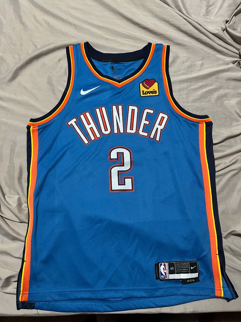 OKC Thunder Jersey (Category: Activewear) located in Mendez-Nunez. Submitted by franz321vi79284 (Listing ID 1463316512, Image 1). Description: OKC Thunder Jersey Blue jersey Condition: 9/10 Price: ₱450 Size: 40 Meetup available Lalamove available.