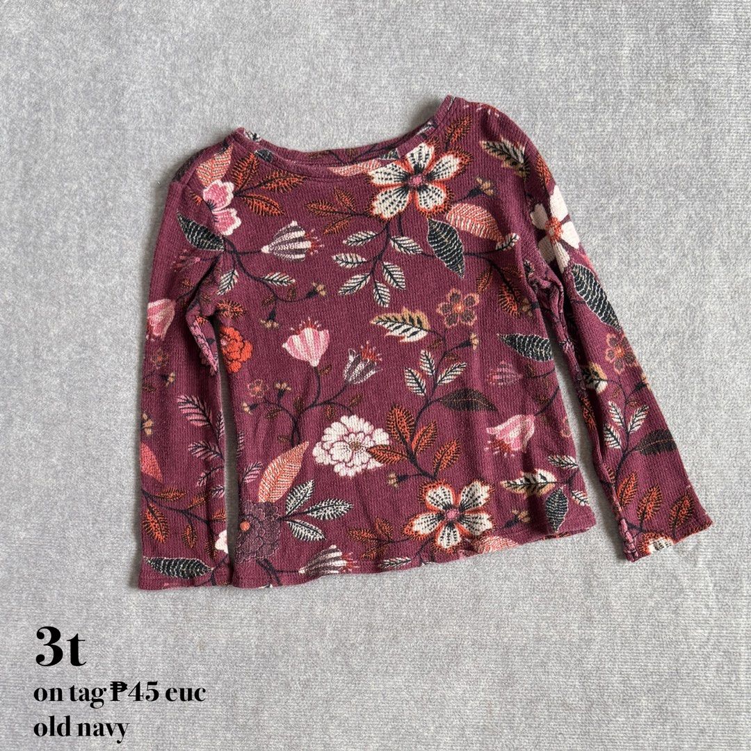 old navy kids floral top (Category: Babies & Kids Fashion) located in Baguio. Submitted by mapa_laku (Listing ID 1463133545, Image 1). Description: .