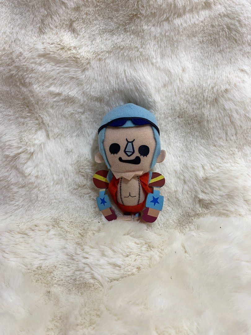 One Piece Franky Plush Charm Keychain (Category: Plushies & Soft Toys) located in Kalibo. Submitted by ollie_stuffshop (Listing ID 1463174433, Image 1). Description: Before you send your inquiries: ❗️Last Price is already posted ❗️Manage your expectations, WYSIWYG ❗️May need washing ❗️Dropoff is every Wednesday & Sunday - Cute Franky plush toy from One Piece - Comes with a keychain attached - Small and portable, perfect for bags or keys - Great f