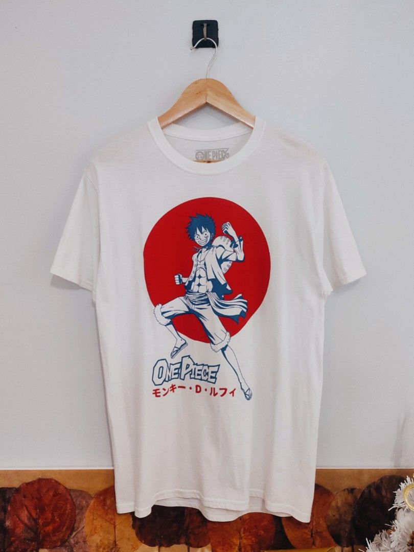 One Piece Luffy by Ripple Junction Tee (Category: Tshirts & Polo Shirts ) located in Ibajay. Submitted by trendholicrepublique (Listing ID 1463210254, Image 1). Description: One Piece Luffy by Ripple Junction Tee 399 Php Color Rate 9.5/10 Medium On Tag (20 x 29) Very Good to Excellent Condition (need wash).
