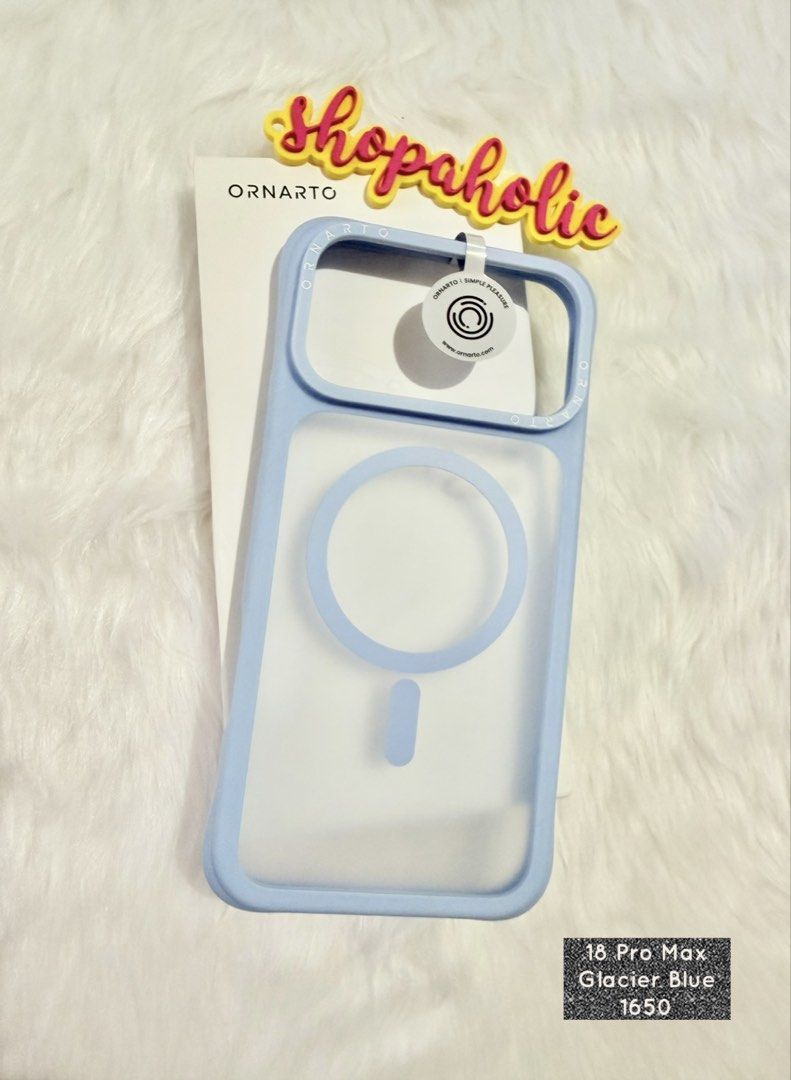 Ornato Air Buffer Glacier Blue Iphone 18 Pro Max (Category: Cases & Sleeves) located in Caloocan City. Submitted by shopaholic.nej (Listing ID 1463195308, Image 1). Description: 🌟AVAILABLE ONHAND🌟18 pro max fits 17 pro max 🌟BRAND NEW & AUTHENTIC🌟 📍North Caloocan 💰Gcash / BPI / Maribank (Seabank) 🚚 grab/lalamove/J&T (no shapi checkout).