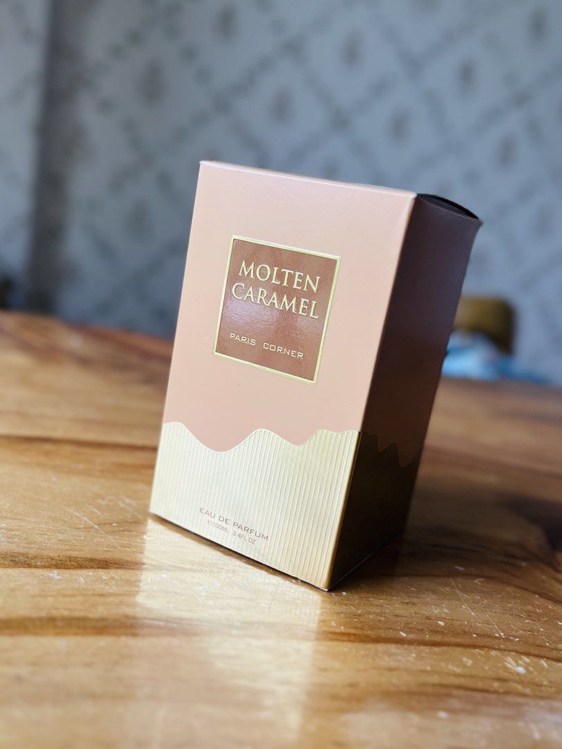 Paris Corner Molten Caramel Eau de Parfum 100ml (Category: Fragrance & Deodorants) located in Bacolod City. Submitted by vintage_vogue6100 (Listing ID 1463201490, Image 3). Description: - Paris Corner Molten Caramel Eau de Parfum - 100ml bottle - Sweet caramel fragrance - Ideal for daily use or special events - Comes in original packaging - Explore other Paris Corner scents.