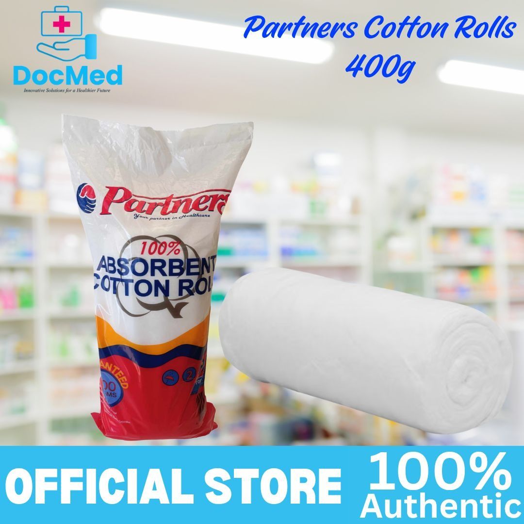 PARTNERS COTTON ROLL 400GRM (Category: Medical Supplies & Tools) located in Quezon City. Submitted by zee_010200 (Listing ID 1463219123, Image 2). Description: - Brand: Partners - Product: Cotton Rolls - Weight: 400g - Feature: 100% Absorbent Cotton - Ideal for personal care, first aid, and crafts..
