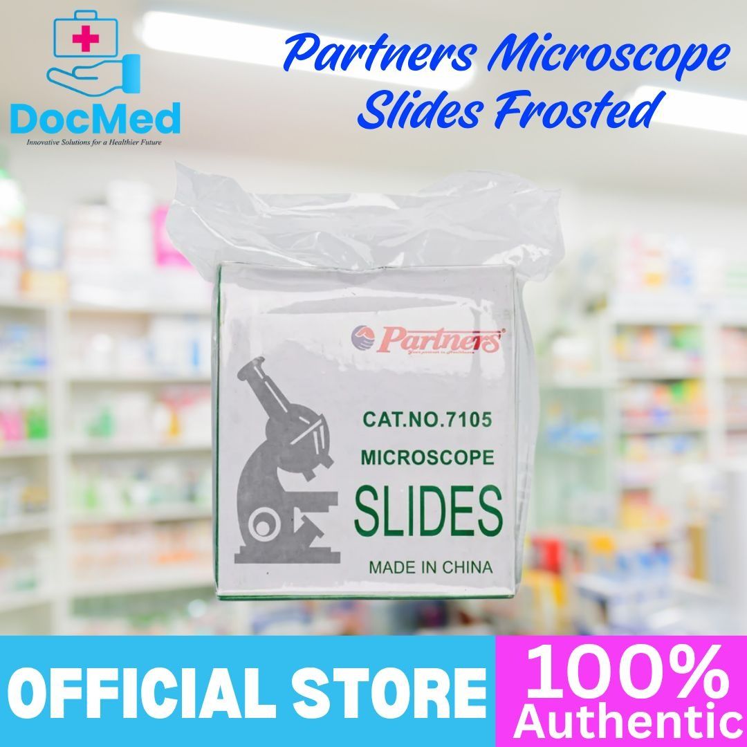 Partners Microscope Slides 7105 Frosted (Category: Medical Supplies & Tools) located in Quezon City. Submitted by zee_010200 (Listing ID 1463178691, Image 1). Description: - Brand new box of Partners frosted microscope slides - Contains 72 pieces per box - Clear glass slides with ground edges - Standard size: 25.4 x 76.2mm (1" x 3").