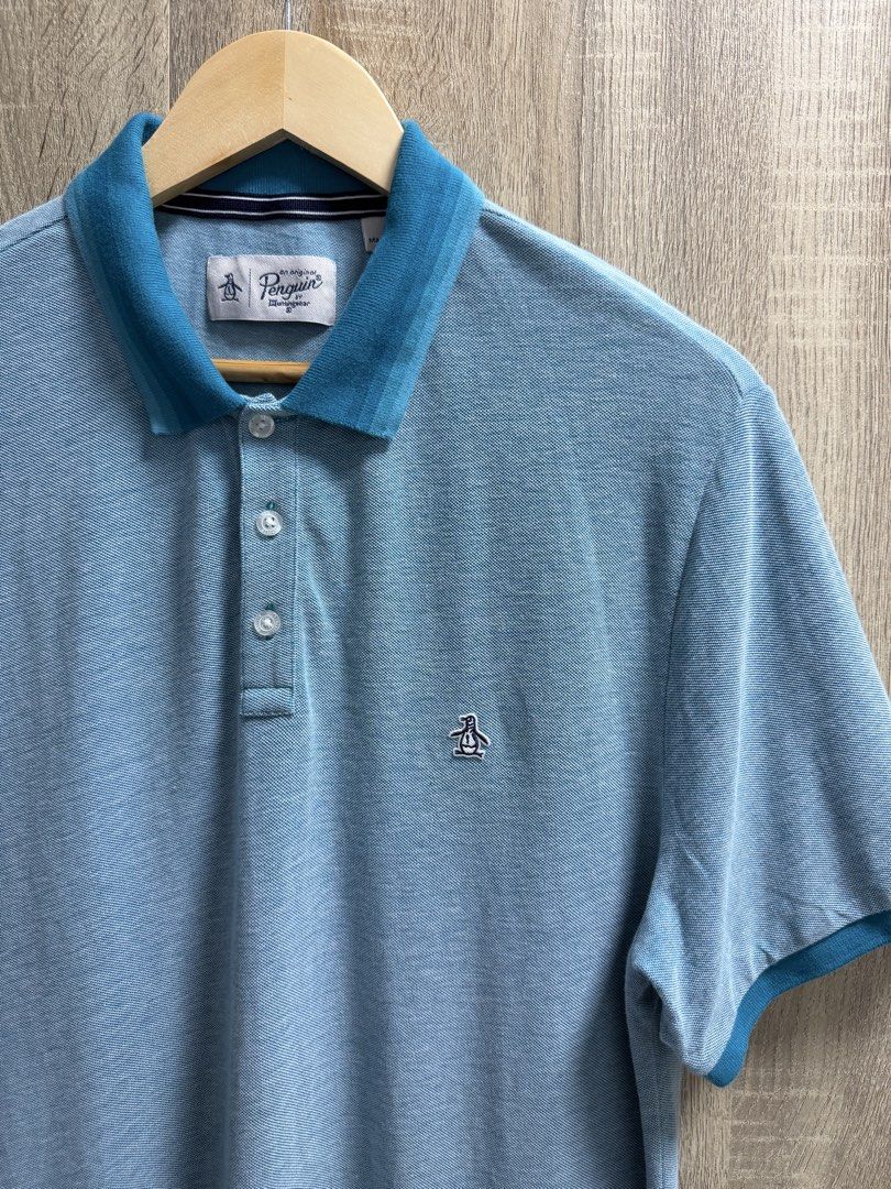 Penguin Polo Shirt (Category: Tshirts & Polo Shirts ) located in Cavite. Submitted by PRIVATE.Selection (Listing ID 1463190511, Image 2). Description: Penguin Polo Shirt Size L W- 21.5-22 L- 29 Good as New .