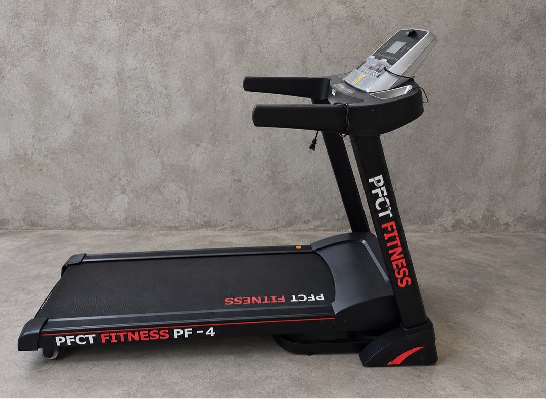 PFCT Intermediate Threadmill PF4 (Category: Cardio & Fitness Machines) located in Makati City. Submitted by curatedfindsbydei (Listing ID 1463241838, Image 1). Description: Pfct Intermediate threadmill Originally P65,000 Selling for P35,000 only Used for a few months In good working condition AVR not included Intermediate Treadmill, perfect for home fitness room or home gym . 3.25 horsepower DC motor “VERY POWERFUL MOTOR” Bluetooth Ready with App