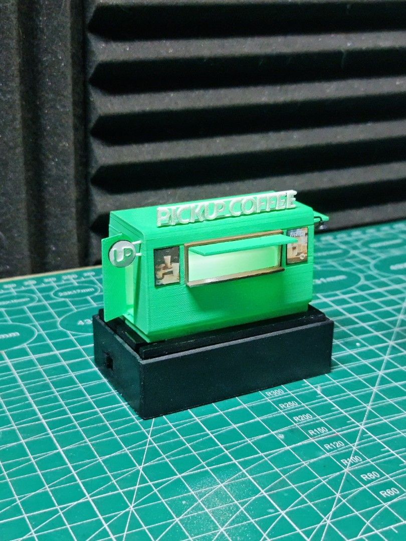 Pickup coffee miniature (Category: Art & Prints) located in Manila. Submitted by simple_creations.studio (Listing ID 1463193036, Image 2). Description: pickup coffee scale - 1:64 no lights - 400php with lights - 500 php can add custom base. pre-order yours now mode of delivery: j&t,lalamove,pick up also open for commission dioramas.