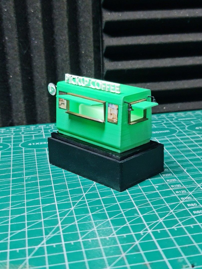 Pickup coffee miniature (Category: Art & Prints) located in Manila. Submitted by simple_creations.studio (Listing ID 1463193036, Image 3). Description: pickup coffee scale - 1:64 no lights - 400php with lights - 500 php can add custom base. pre-order yours now mode of delivery: j&t,lalamove,pick up also open for commission dioramas.