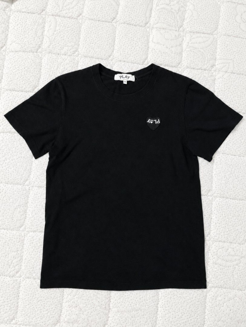 Play Inspired Tee (Category: Formal Shirts) located in Iligan City. Submitted by jydsale. (Listing ID 1463287774, Image 1). Description: 🖤 PLAY-INSPIRED BLACK TEE 🖤 • 📏 Size: S • 👕 Classic black crew neck • ❤️ Unique heart logo design • ✨ Clean and minimalist style • 🖤 Perfect for casual and streetwear outfits • 👖 Easy to pair with jeans, cargos, or shorts • ✅ Good condition • ℹ️ PLAY-inspired design — not claimed as authentic Comme des Gar