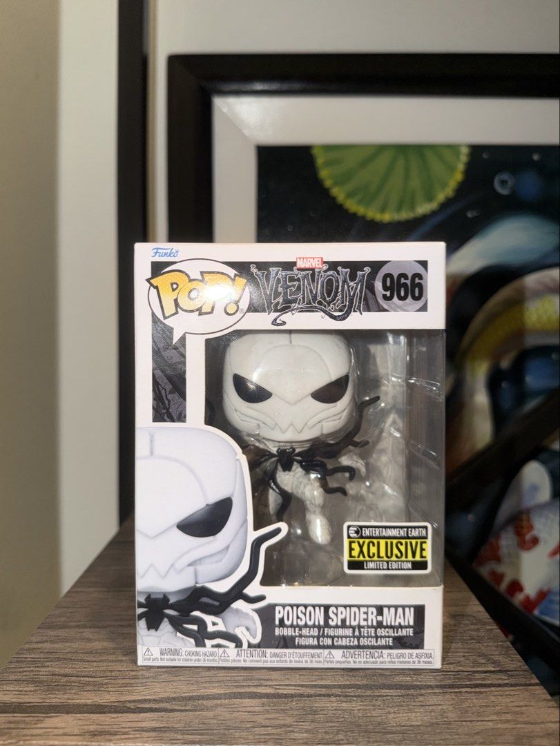 Poison Spiderman EEE Funko Pop (Category: Figurines & Statues) located in Manila. Submitted by collectors_hq (Listing ID 1463320388, Image 1). Description: New Arrivals for my fellow Collectors🔥 📌Authentic 📌Hard to find 📌NOOB 📌Box Condition 8.5 above unless stated otherwise👌🏻 📸 You may request for more pics of the item through dm📩 NOTE: Installment option is available with 0% interest for as low as 200 downpayment! Maximum duration of 2 