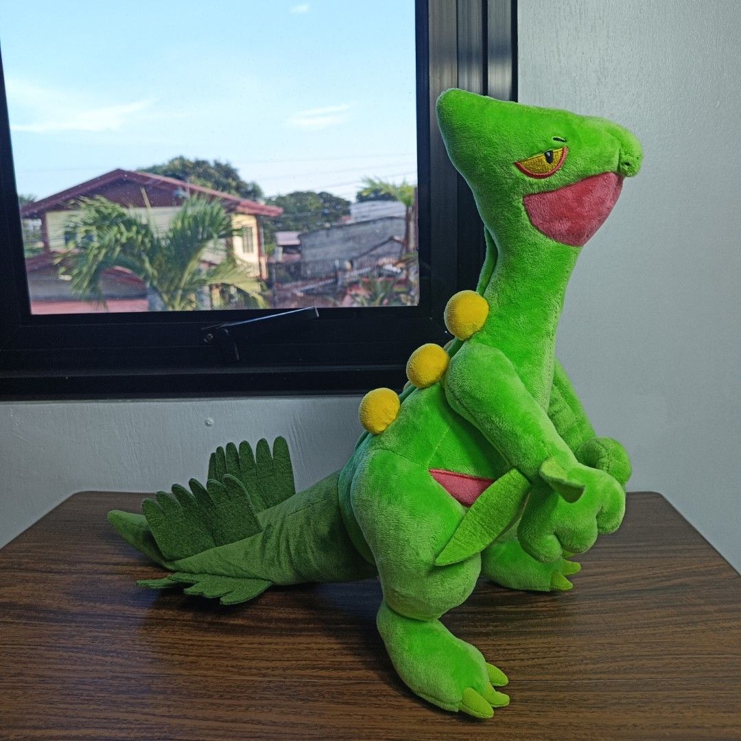 Pokemon Center Sceptile Plush 2019 (Category: Plushies & Soft Toys) located in Zamboanga. Submitted by krookro (Listing ID 1463229483, Image 1). Description: These plushie are from my personal collection and have been well taken care of. Each item has been kept in good condition. The prices have been set lower than what I originally paid for them, making them a great deal for collectors or anyone looking for quality plushies at a more affordable 