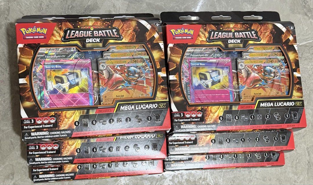 Pokémon TCG: Mega Lucario ex League Battle Deck (Category: Card Packs) located in Quezon City. Submitted by engr_mark (Listing ID 1462097815, Image 1). Description: Brand new and sealed 100% Authentic • DISCLAIMER: Since this product is shipped from abroad, there is a possibility of minor dents, creases, or other slight marks on the outer box/packaging due to handling and transit. These minor packaging imperfections do not affect the cards inside
