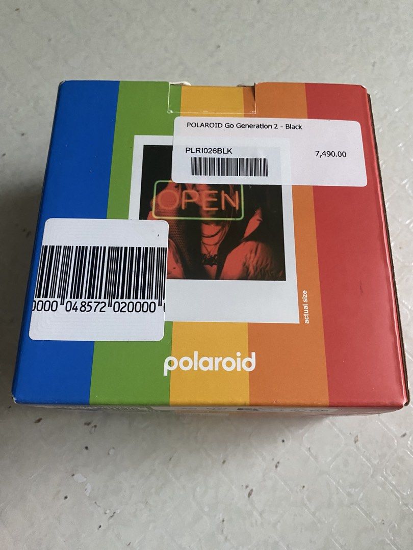 Polaroid Go Generation 2 Instant Camera - Black (Category: Cameras) located in Muntinlupa City. Submitted by nn.collection (Listing ID 1463190337, Image 3). Description: - Polaroid Go Generation 2 instant camera in black - Comes with original box, quick start guide, stickers, and charging cable - Ready to capture memories - Great for parties and everyday fun - No film included. - Still negotiable - Location: Muntinlupa City.