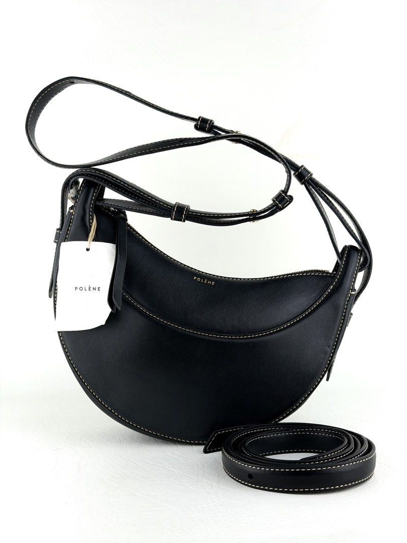 POLÈNE Numéro Dix (Category: Luxury Bags & Wallets) located in Manila. Submitted by luvluxe.mnl (Listing ID 1463259624, Image 1). Description: In smooth black Small size Comes with its extra strap Two way- crossbody or shoulder bag With minimal signs of use seen on pic— crease at the back & penmarks inside But overall in very good condition; No functionality issue Still presentable 😍 Must have!!! .
