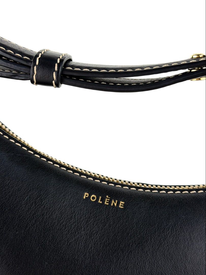 POLÈNE Numéro Dix (Category: Luxury Bags & Wallets) located in Manila. Submitted by luvluxe.mnl (Listing ID 1463259624, Image 2). Description: In smooth black Small size Comes with its extra strap Two way- crossbody or shoulder bag With minimal signs of use seen on pic— crease at the back & penmarks inside But overall in very good condition; No functionality issue Still presentable 😍 Must have!!! .