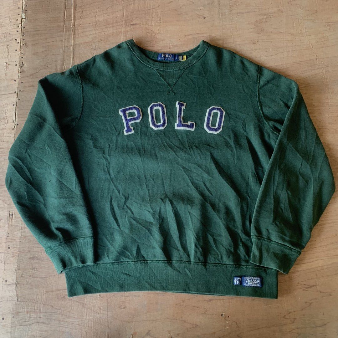 POLO RALPH LAUREN CREWNECK SCRIPT (Category: Coats, Jackets and Outerwear) located in Andop. Submitted by junjun_watanabe (Listing ID 1463152455, Image 1). Description: dimes: 24x27 color rate: 9.3/10 condition: Excellent no issues dm.
