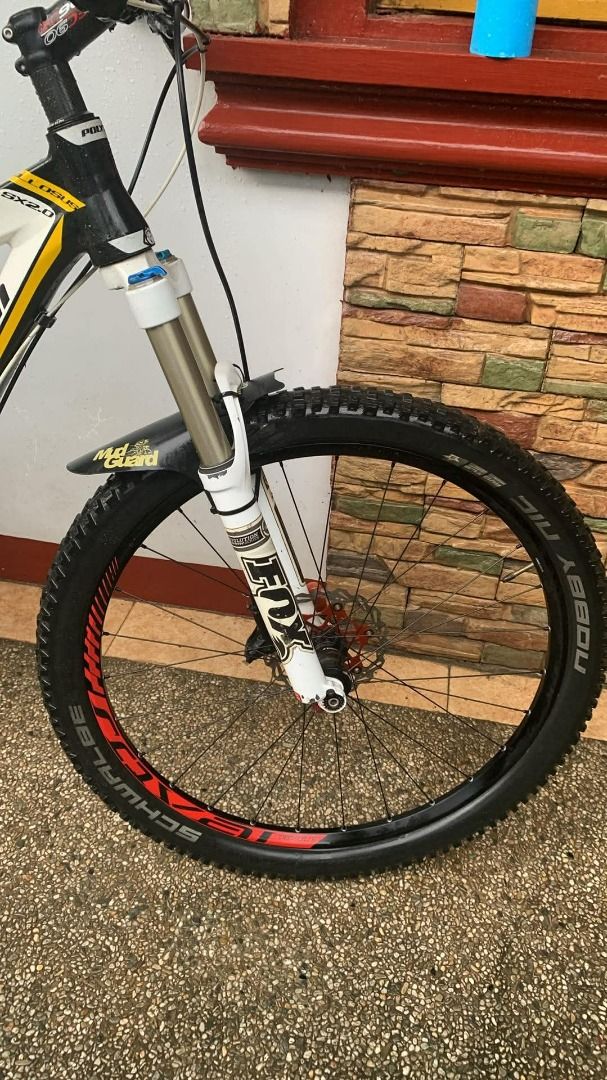 Polygon Full Suspension Mountain Bike (Category: Bicycles) located in Caloocan City. Submitted by decs12 (Listing ID 1463280849, Image 2). Description: Frame: Polygon SX2.0 (Full Suspension) Fork: Fox (smooth, no issues) Rear Shock: Fox Float RL Brakeset: Shimano Deore hydraulic Shifter: Shimano Deore Wheelset: Schwalbe tires (makapal pa, ready to ride) Handlebar: EC90 carbon Pedals: IXF.