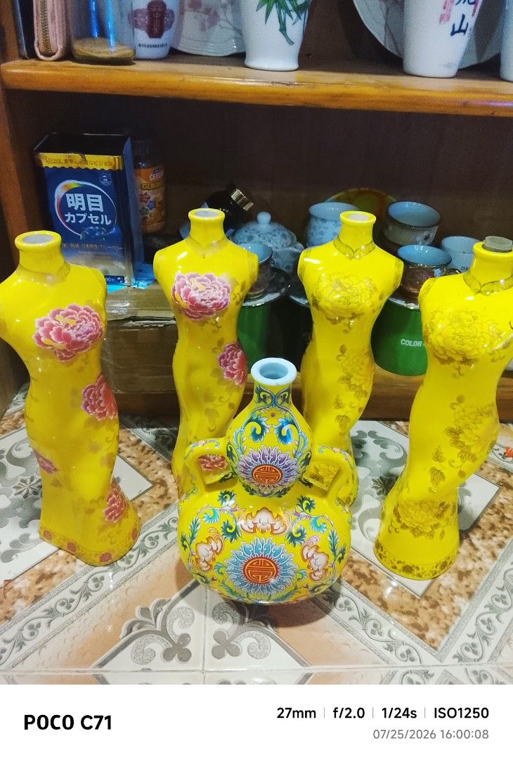 Porcelain Ladies jars (Category: Vases & Decorative Bowls) located in Cebu City. Submitted by coolfish.fe091f (Listing ID 1463130135, Image 1). Description: for take all for only 1500 13inches height ladies jar jarlet 5pcs porcelain.